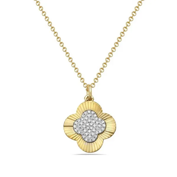 DeScenza Collection Diamond Clover Necklace DeScenza Diamonds Boston, MA