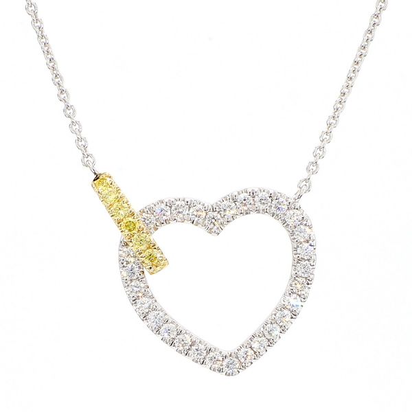 DeScenza Collection Diamond Heart Necklace DeScenza Diamonds Boston, MA