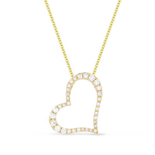 DeScenza Collection Diamond Heart Necklace DeScenza Diamonds Boston, MA