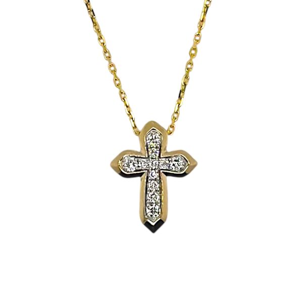 DeScenza Collection Diamond Cross Necklace DeScenza Diamonds Boston, MA
