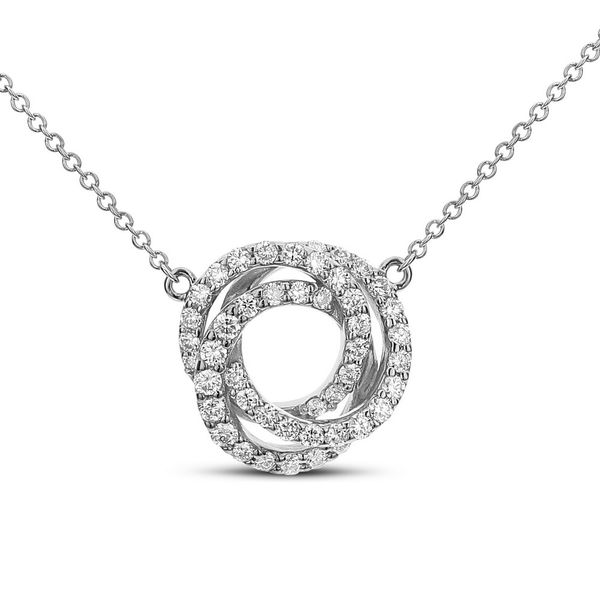 DeScenza Collection Diamond Double Twist Necklace DeScenza Diamonds Boston, MA