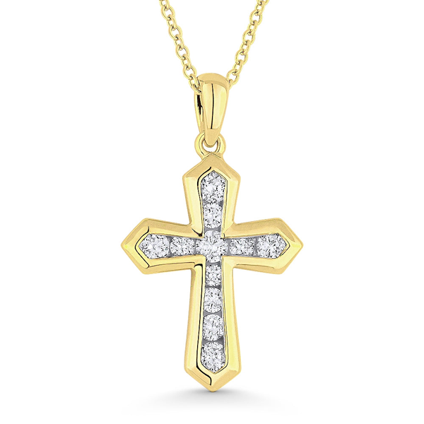 DeScenza Collection Diamond Cross Necklace DeScenza Diamonds Boston, MA