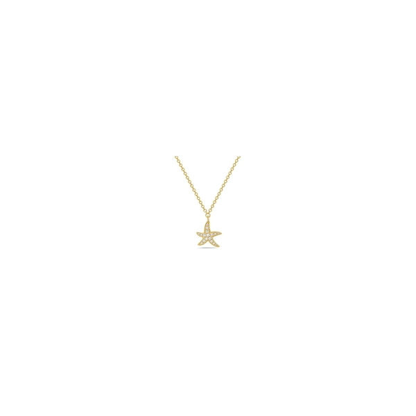 DeScenza Collection Diamond Starfish Necklace DeScenza Diamonds Boston, MA
