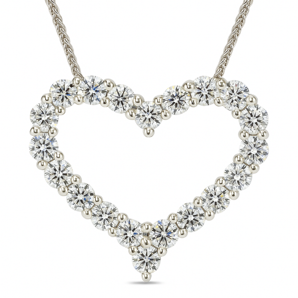 DeScenza Collection Diamond Heart Necklace DeScenza Diamonds Boston, MA