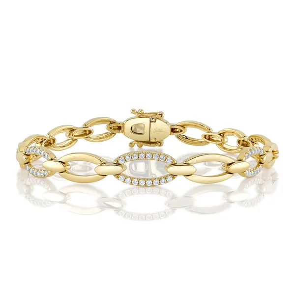 Shy Creation Diamond Link Bracelet