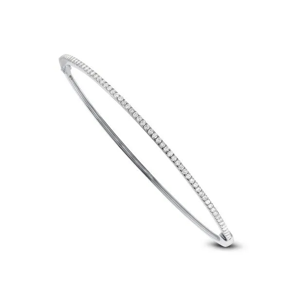 DeScenza Collection White Gold Diamond Bangle similar item image