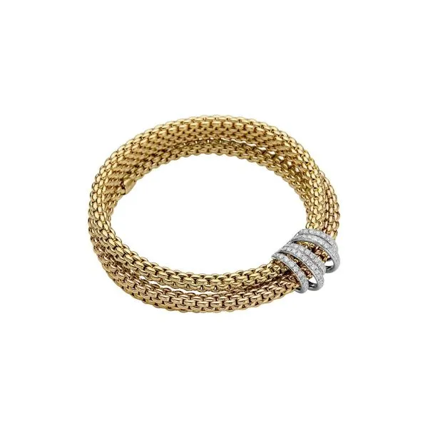 Fope Solo Wrap Diamond Bracelet DeScenza Diamonds Boston, MA