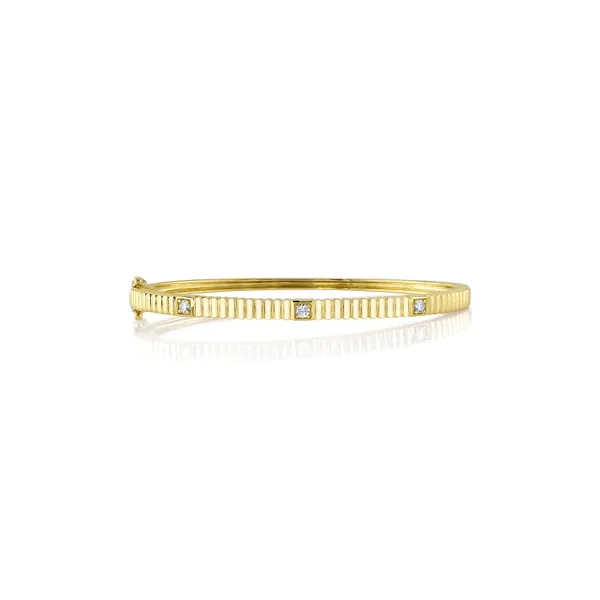 Shy Creation 14k Diamond Bangle DeScenza Diamonds Boston, MA
