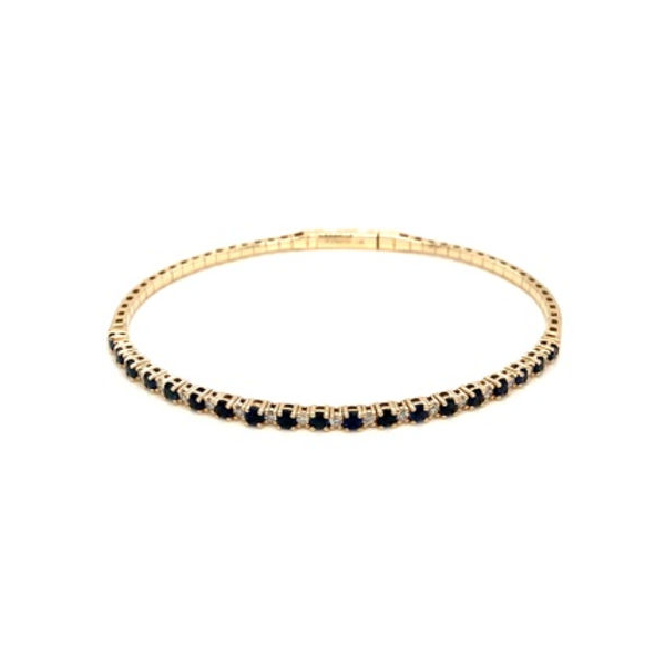 DeScenza Collection Diamond and Sapphire Bracelet DeScenza Diamonds Boston, MA