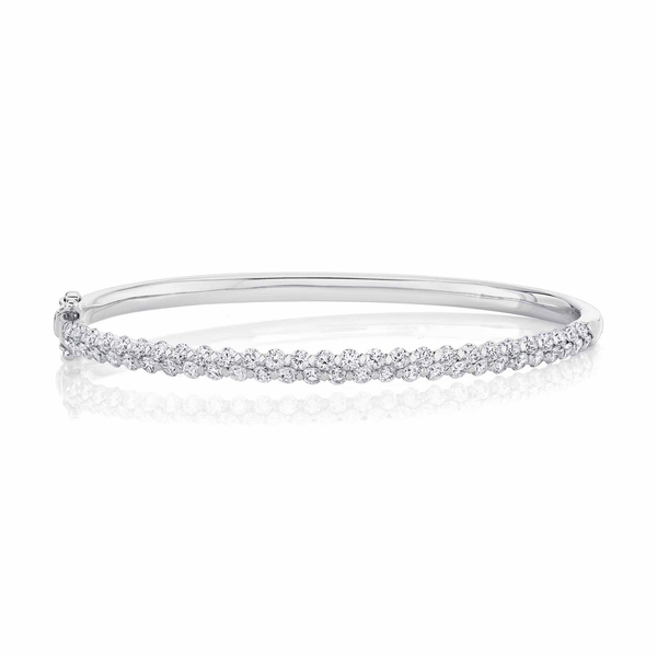 Shy Creation Diamond Bangle Bracelet DeScenza Diamonds Boston, MA