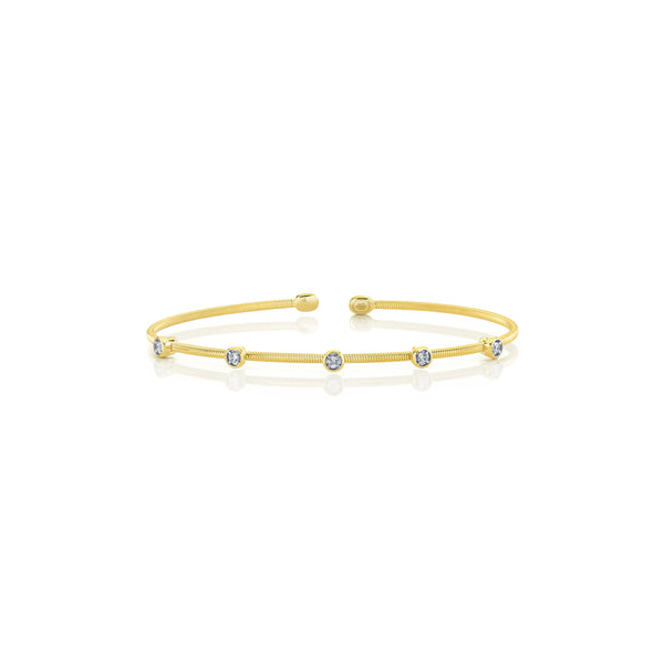 Shy Creation Diamond Bangle Bracelet DeScenza Diamonds Boston, MA