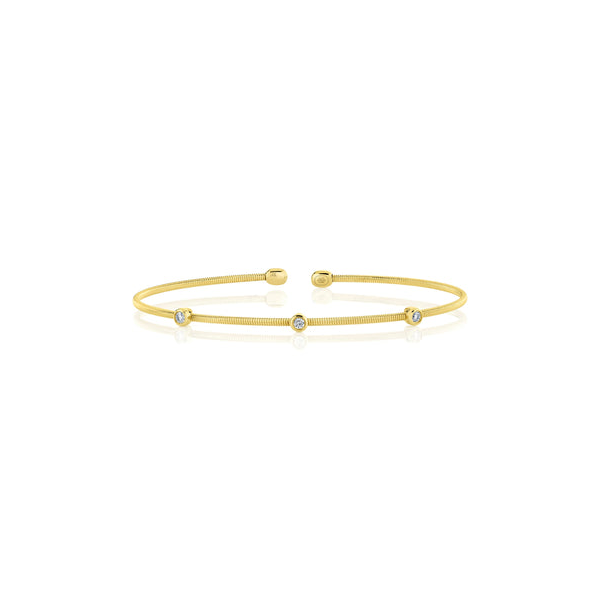 Shy Creation Diamond Bangle Bracelet DeScenza Diamonds Boston, MA