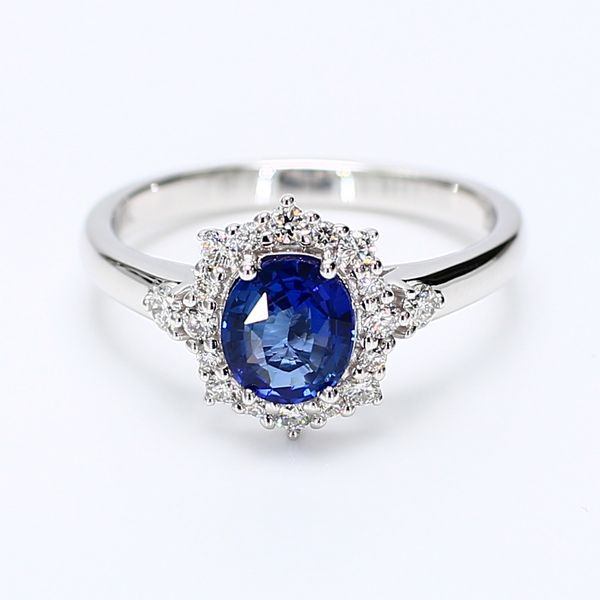DeScenza Collection Sapphire and Diamond Ring DeScenza Diamonds Boston, MA