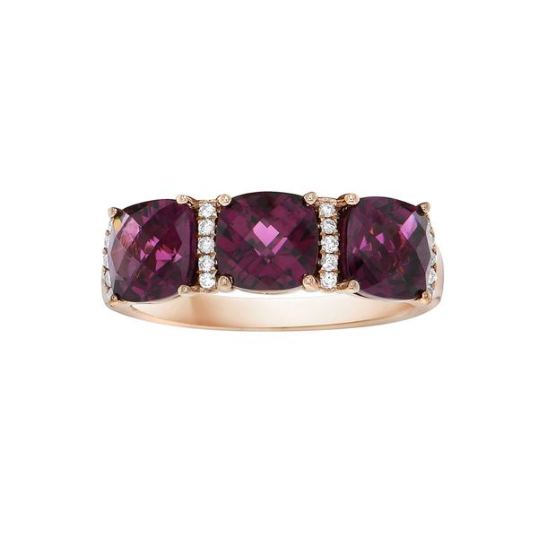 DeScenza Collection Diamond and Rhodalite Ring DeScenza Diamonds Boston, MA