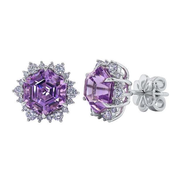 Color Earrings /Color studs Image 2 DeScenza Diamonds Boston, MA