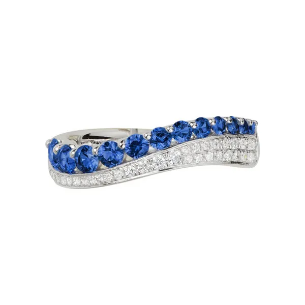 Sapphire and Diamond Ring DeScenza Diamonds Boston, MA