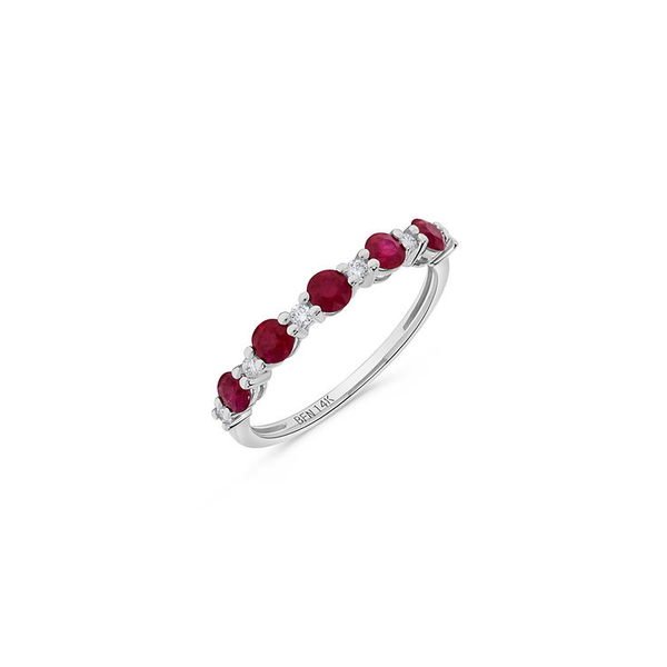 DeScenza Collection Diamond and Ruby Ring DeScenza Diamonds Boston, MA