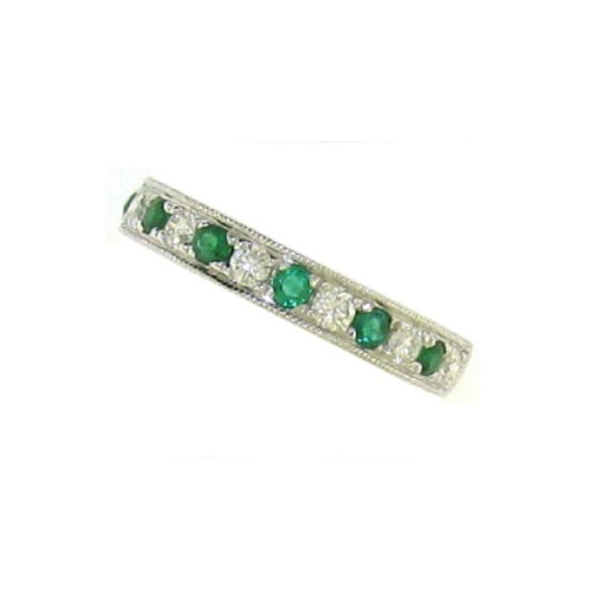 DeScenza Collection Diamond and Emerald Ring DeScenza Diamonds Boston, MA