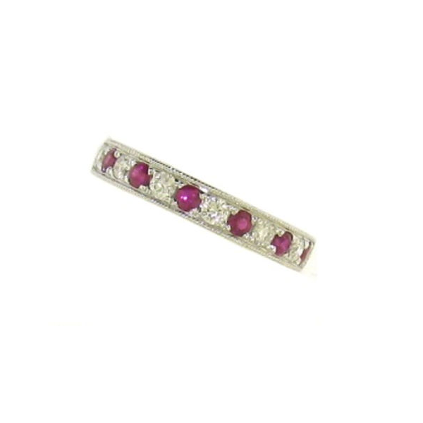 DeScenza Collection Diamond and Ruby Ring DeScenza Diamonds Boston, MA