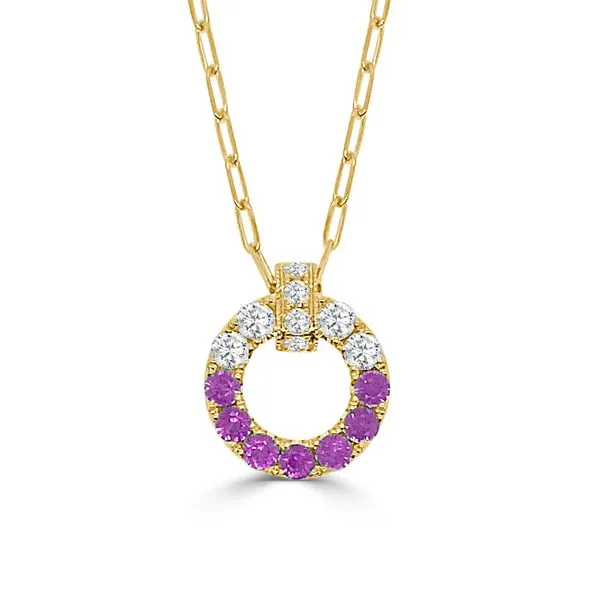 Frederic Sage Pink Sapphire and Diamond Necklace similar item image