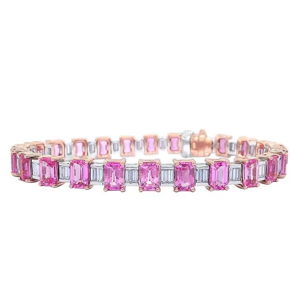 DeScenza Collection Pink Sapphire and Diamond Bracelet similar item image