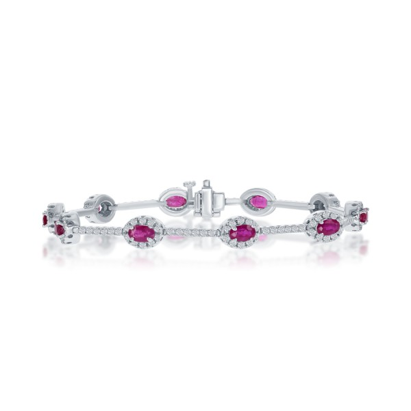 DeScenza Collection Diamond and Ruby bracelet DeScenza Diamonds Boston, MA