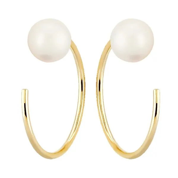 Pearl/Diamond Earrings DeScenza Diamonds Boston, MA
