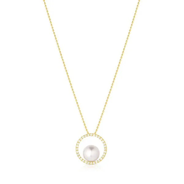 Baggins Diamond and Pearl Necklace