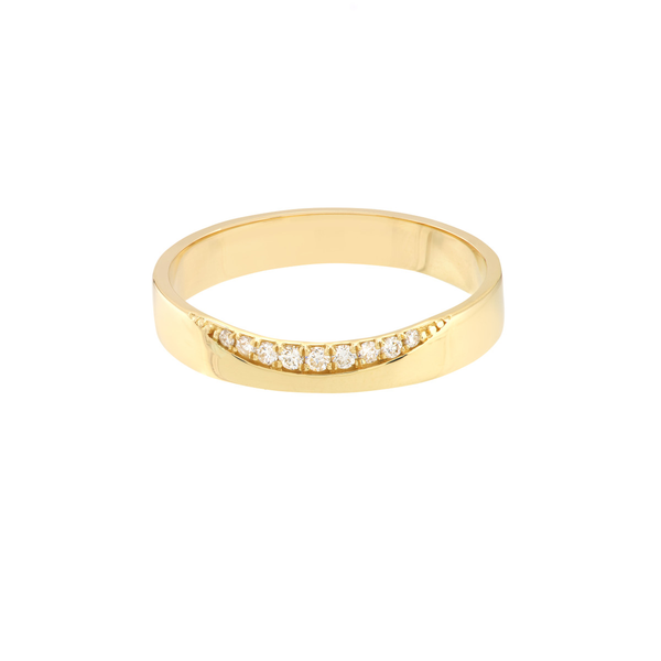 DeScenza Collection Diamond Curved Band DeScenza Diamonds Boston, MA