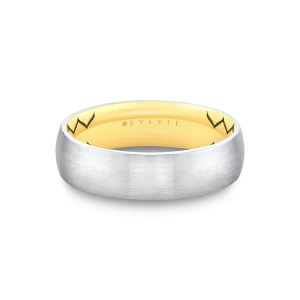 Sylvie Mens Wedding Band DeScenza Diamonds Boston, MA
