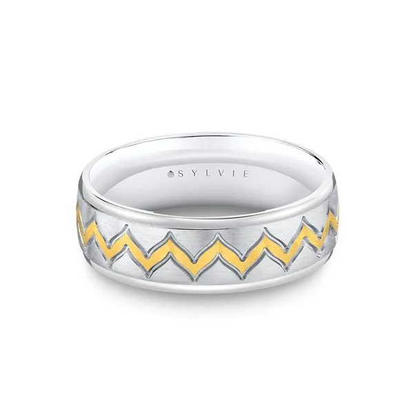 Sylvie Men's Wedding Band DeScenza Diamonds Boston, MA