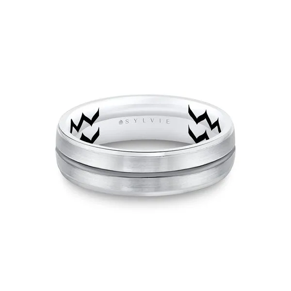 Sylvie Men's Wedding Band DeScenza Diamonds Boston, MA