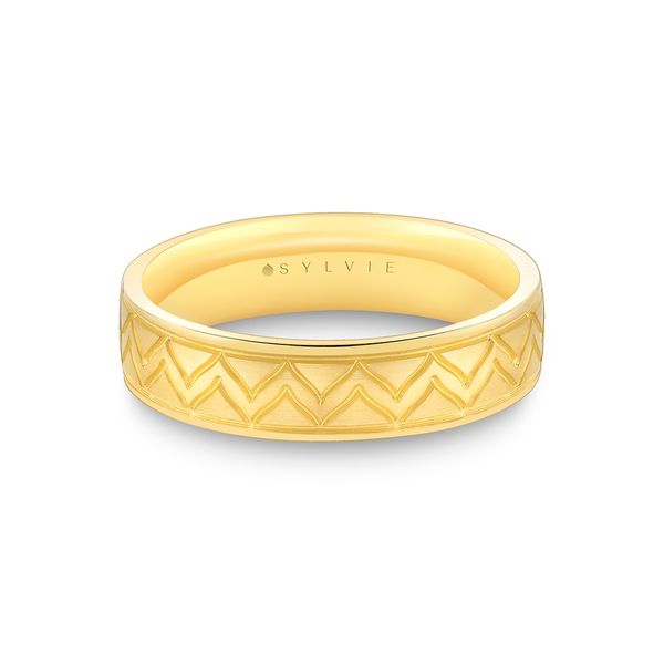Sylvie Men's Wedding Band DeScenza Diamonds Boston, MA