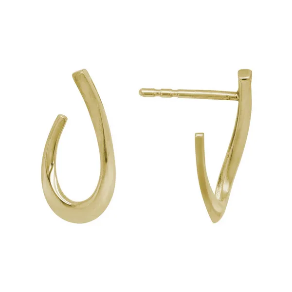 Gold Teardrop Earrings DeScenza Diamonds Boston, MA