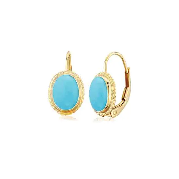 DeScenza Collection Turquoise Earrings DeScenza Diamonds Boston, MA