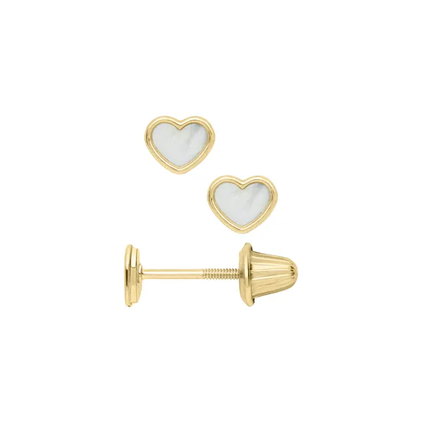 DeScenza Collection Mother of Pearl Stud Earring