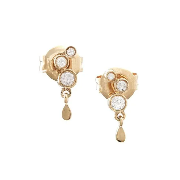 Gold/Color Earrings DeScenza Diamonds Boston, MA