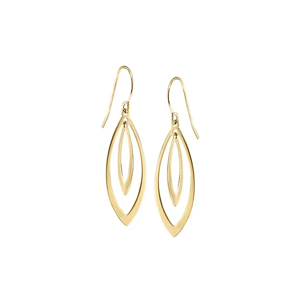 Yellow Gold Earring DeScenza Diamonds Boston, MA