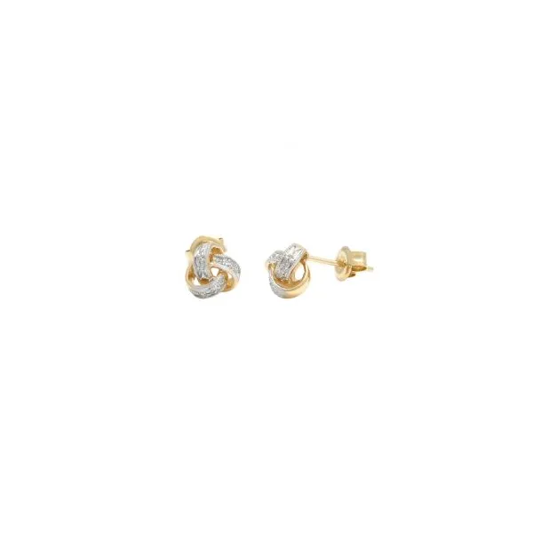 DeScenza Collection Diamond Knot Stud DeScenza Diamonds Boston, MA