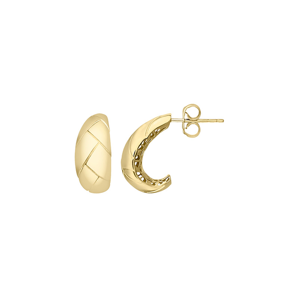 DeScenza Collection Textured Earring DeScenza Diamonds Boston, MA