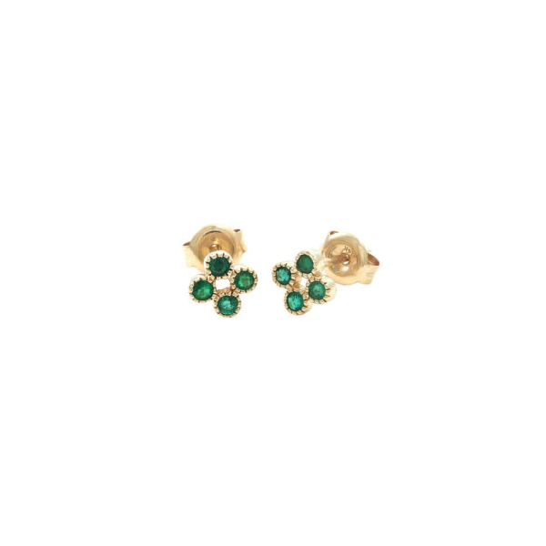 Gold/Color Earrings DeScenza Diamonds Boston, MA