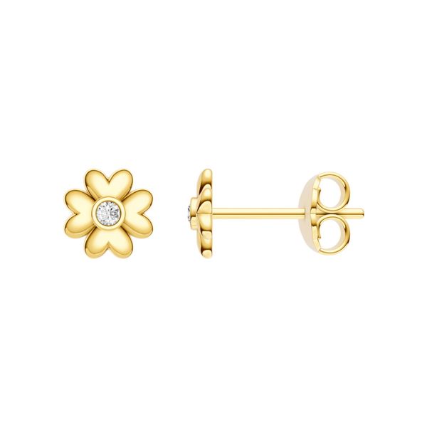 Descenza Collection Flower Earrings DeScenza Diamonds Boston, MA