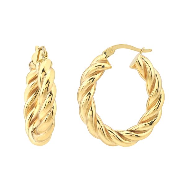 Descenza Collection Hoop Earrings DeScenza Diamonds Boston, MA