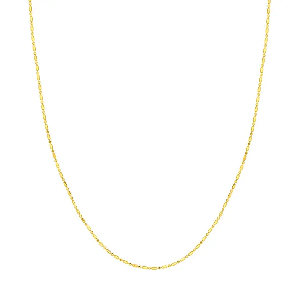 Yellow Gold Necklace DeScenza Diamonds Boston, MA