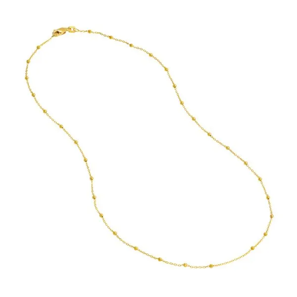 Yellow Gold Necklace DeScenza Diamonds Boston, MA