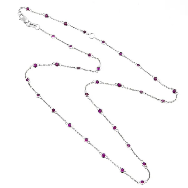 DeScenza Collection Ruby Bezel Necklace similar item image