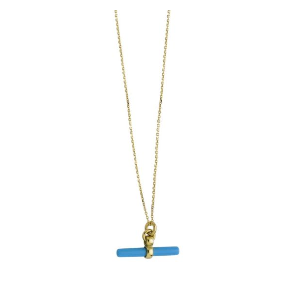 Royal Chain T bar Necklace DeScenza Diamonds Boston, MA