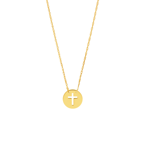DeScenza Collection Cut Out Cross Necklace DeScenza Diamonds Boston, MA