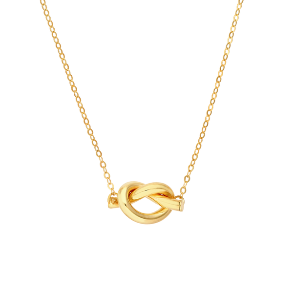 DeScenza Collection Gold Knot Necklace DeScenza Diamonds Boston, MA