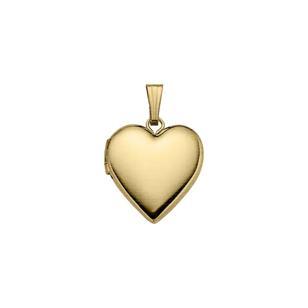 14ky Plain Heart Locket DeScenza Diamonds Boston, MA